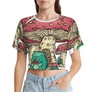 AILLOSA Racerback Tank Top Yuvarlak Yaka Kısa Kol TH-434 Kadın T-shirt