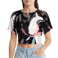 AILLOSA Racerback Tank Top Yuvarlak Yaka Kısa Kol TH-436 Kadın T-shirt