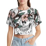 AILLOSA Racerback Tank Top Yuvarlak Yaka Kısa Kol TH-465 Kadın T-shirt