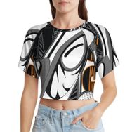AILLOSA Racerback Tank Top Yuvarlak Yaka Kısa Kol TH-468 Kadın T-shirt