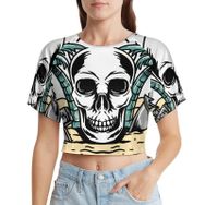 AILLOSA Racerback Tank Top Yuvarlak Yaka Kısa Kol TH-480 Kadın T-shirt