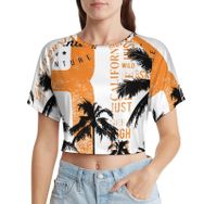 AILLOSA Racerback Tank Top Yuvarlak Yaka Kısa Kol TH-481 Kadın T-shirt
