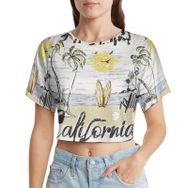 AILLOSA Racerback Tank Top Yuvarlak Yaka Kısa Kol TH-484 Kadın T-shirt