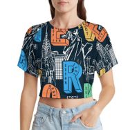 AILLOSA Racerback Tank Top Yuvarlak Yaka Kısa Kol TH-495 Kadın T-shirt