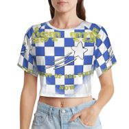 AILLOSA Racerback Tank Top Yuvarlak Yaka Kısa Kol TH-78 Kadın T-shirt