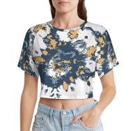 AILLOSA Racerback Tank Top Yuvarlak Yaka Kısa Kol YH-104 Kadın T-shirt