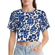 AILLOSA Racerback Tank Top Yuvarlak Yaka Kısa Kol YH-109 Kadın T-shirt