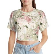 AILLOSA Racerback Tank Top Yuvarlak Yaka Kısa Kol YH-122 Kadın T-shirt