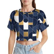 AILLOSA Racerback Tank Top Yuvarlak Yaka Kısa Kol YH-126 Kadın T-shirt