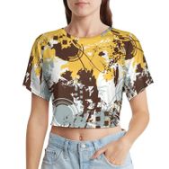 AILLOSA Racerback Tank Top Yuvarlak Yaka Kısa Kol YH-128 Kadın T-shirt