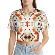 AILLOSA Racerback Tank Top Yuvarlak Yaka Kısa Kol YH-129 Kadın T-shirt