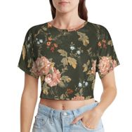 AILLOSA Racerback Tank Top Yuvarlak Yaka Kısa Kol YH-14 Kadın T-shirt