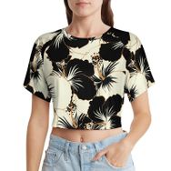 AILLOSA Racerback Tank Top Yuvarlak Yaka Kısa Kol YH-15 Kadın T-shirt