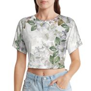 AILLOSA Racerback Tank Top Yuvarlak Yaka Kısa Kol YH-170 Kadın T-shirt