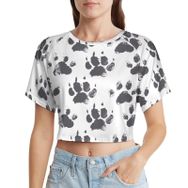 AILLOSA Racerback Tank Top Yuvarlak Yaka Kısa Kol YH-173 Kadın T-shirt