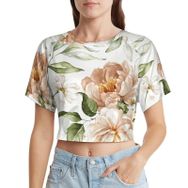 AILLOSA Racerback Tank Top Yuvarlak Yaka Kısa Kol YH-20 Kadın T-shirt