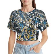 AILLOSA Racerback Tank Top Yuvarlak Yaka Kısa Kol YH-207 Kadın T-shirt