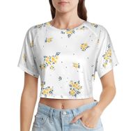 AILLOSA Racerback Tank Top Yuvarlak Yaka Kısa Kol YH-210 Kadın T-shirt