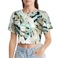 AILLOSA Racerback Tank Top Yuvarlak Yaka Kısa Kol YH-213 Kadın T-shirt