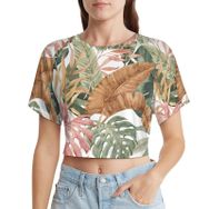 AILLOSA Racerback Tank Top Yuvarlak Yaka Kısa Kol YH-221 Kadın T-shirt