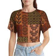 AILLOSA Racerback Tank Top Yuvarlak Yaka Kısa Kol YH-228 Kadın T-shirt