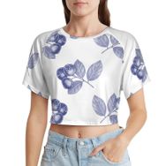 AILLOSA Racerback Tank Top Yuvarlak Yaka Kısa Kol YH-229 Kadın T-shirt