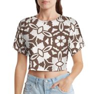 AILLOSA Racerback Tank Top Yuvarlak Yaka Kısa Kol YH-231 Kadın T-shirt