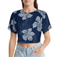 AILLOSA Racerback Tank Top Yuvarlak Yaka Kısa Kol YH-232 Kadın T-shirt