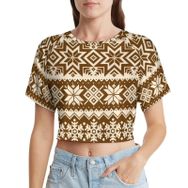 AILLOSA Racerback Tank Top Yuvarlak Yaka Kısa Kol YH-234 Kadın T-shirt