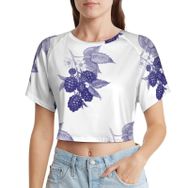 AILLOSA Racerback Tank Top Yuvarlak Yaka Kısa Kol YH-239 Kadın T-shirt