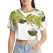 AILLOSA Racerback Tank Top Yuvarlak Yaka Kısa Kol YH-248 Kadın T-shirt
