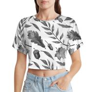 AILLOSA Racerback Tank Top Yuvarlak Yaka Kısa Kol YH-256 Kadın T-shirt