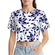 AILLOSA Racerback Tank Top Yuvarlak Yaka Kısa Kol YH-26 Kadın T-shirt