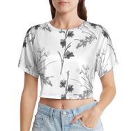 AILLOSA Racerback Tank Top Yuvarlak Yaka Kısa Kol YH-260 Kadın T-shirt