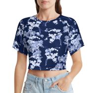 AILLOSA Racerback Tank Top Yuvarlak Yaka Kısa Kol YH-264 Kadın T-shirt