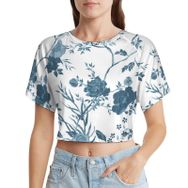 AILLOSA Racerback Tank Top Yuvarlak Yaka Kısa Kol YH-269 Kadın T-shirt