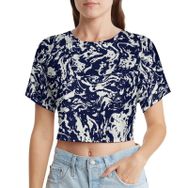 AILLOSA Racerback Tank Top Yuvarlak Yaka Kısa Kol YH-27 Kadın T-shirt
