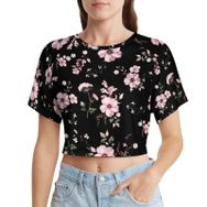 AILLOSA Racerback Tank Top Yuvarlak Yaka Kısa Kol YH-272 Kadın T-shirt