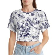AILLOSA Racerback Tank Top Yuvarlak Yaka Kısa Kol YH-273 Kadın T-shirt