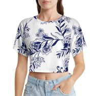 AILLOSA Racerback Tank Top Yuvarlak Yaka Kısa Kol YH-288 Kadın T-shirt