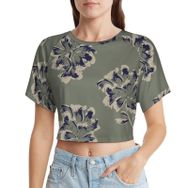 AILLOSA Racerback Tank Top Yuvarlak Yaka Kısa Kol YH-292 Kadın T-shirt