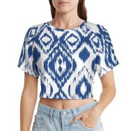AILLOSA Racerback Tank Top Yuvarlak Yaka Kısa Kol YH-301 Kadın T-shirt