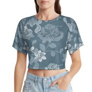 AILLOSA Racerback Tank Top Yuvarlak Yaka Kısa Kol YH-309 Kadın T-shirt