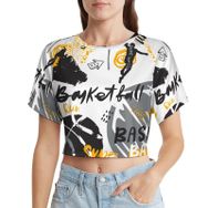 AILLOSA Racerback Tank Top Yuvarlak Yaka Kısa Kol YH-330 Kadın T-shirt