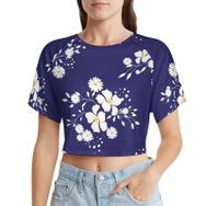 AILLOSA Racerback Tank Top Yuvarlak Yaka Kısa Kol YH-341 Kadın T-shirt