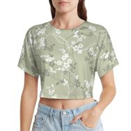 AILLOSA Racerback Tank Top Yuvarlak Yaka Kısa Kol YH-343 Kadın T-shirt