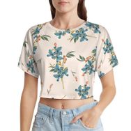 AILLOSA Racerback Tank Top Yuvarlak Yaka Kısa Kol YH-345 Kadın T-shirt