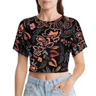 AILLOSA Racerback Tank Top Yuvarlak Yaka Kısa Kol YH-350 Kadın T-shirt