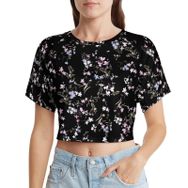 AILLOSA Racerback Tank Top Yuvarlak Yaka Kısa Kol YH-353 Kadın T-shirt