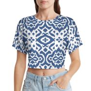 AILLOSA Racerback Tank Top Yuvarlak Yaka Kısa Kol YH-36 Kadın T-shirt